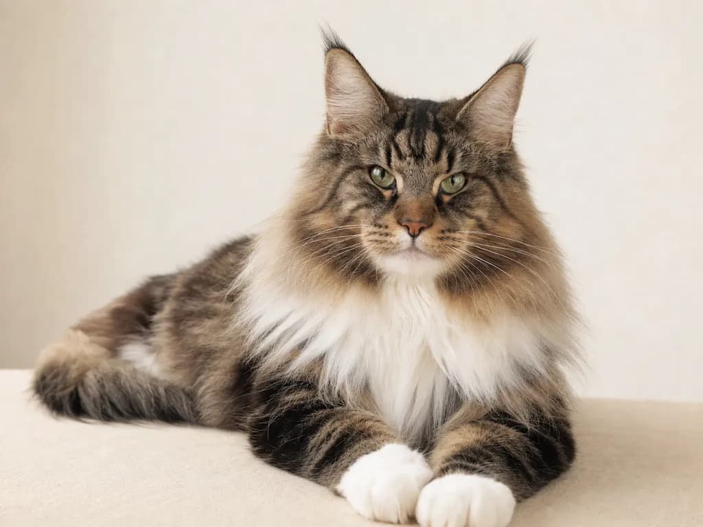 Norwegian Forest Cat cat portrait
