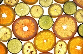 Fresh lemons, oranges, and limes