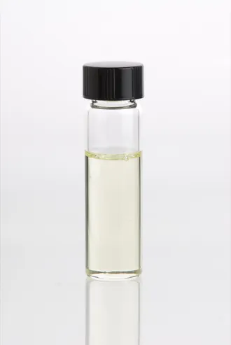 Concentrated essential oil in a glass bottle