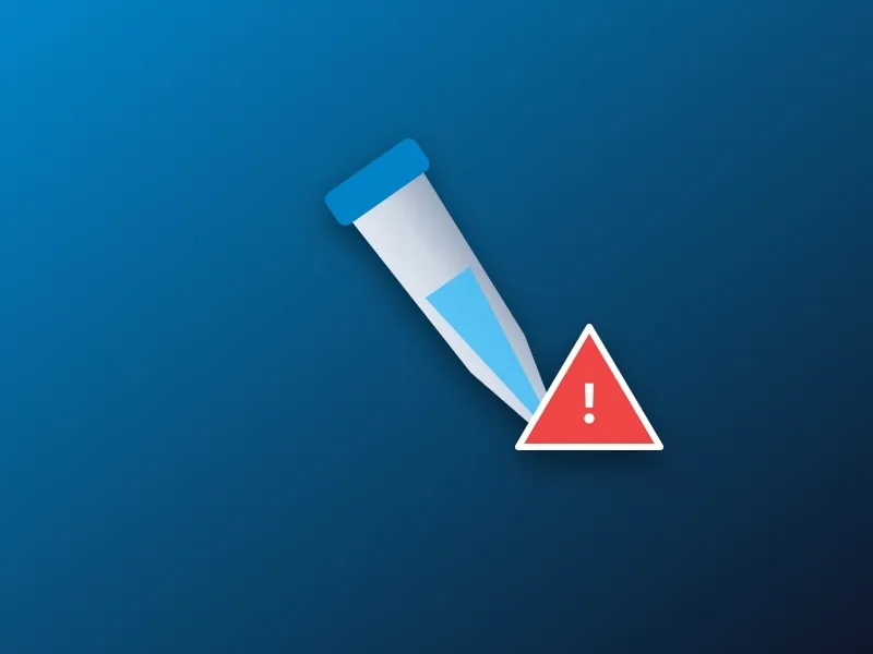 Pet flea spot-on liquid applicator tube with warning symbol